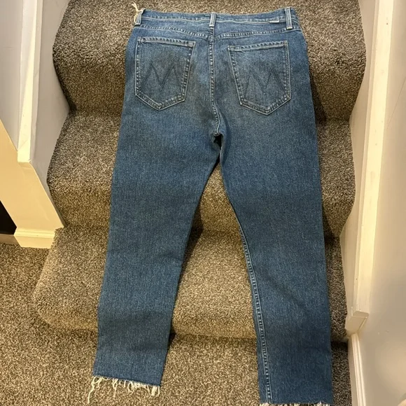 Brand New Mother the Tomcat Ankle Fray Jeans